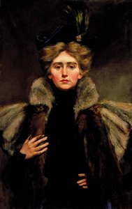 Natalie In Fur Cape — Alice Pike Barney