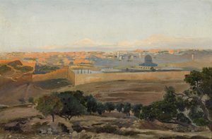 Jerusalem From The Mount Of Olives — Gustav Bauernfeind