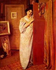 Portrait Of Workshop With Figure (my Wife) — Félix Vallotton, Modern Art