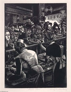 Rush Hour (myers Cafeteria) — Fritz Eichenberg