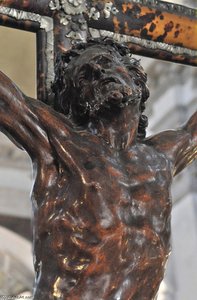 Dettaglio Del Crocifisso Di Giuseppe Torretti Nella Chiesa Di San Moise A Venezia — Giuseppe Torretti
