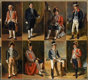 GENS DE SERVICE DE LA MAISON DU ROI LOUIS PHILIPPE