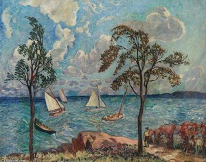 Wind Over The Harbor — Richard Hayley Lever