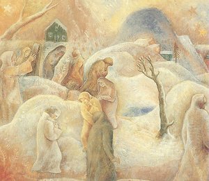 Pilgrims In The Snow — Albert Bloch