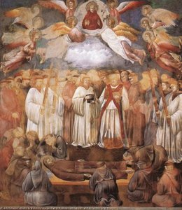 Legend Of St Francis - [20] - Death And Ascension Of St Francis — Giotto Di Bondone, Gothic Art