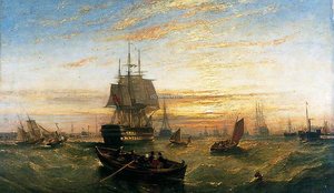 Entering Portsmouth Harbour — Adolphus Knell