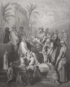 Jesus Blessing The Children — Paul Gustave Doré, Romanticism