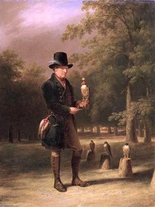 A Falconer — James William Giles, British Realism