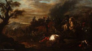 A Cavalry Skirmish — Jacques Courtois
