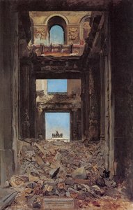 The Ruins Of The Tuileries Palace After The Commune Of 1871 — Jean-louis Ernest Meissonier