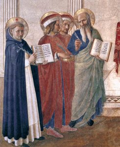 Conversación Sagrada (detalle) — Fra Angelico
