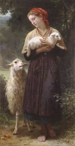 The Newborn Lamb — William-adolphe Bouguereau
