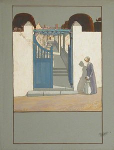 A Mother And Child In Front Of Gates, St Kitts — Charles Paget Wade