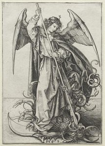 The Archangel Michael Piercing The Dragon — Martin Schongauer