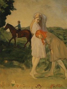 City Girls And Country Boy — Arthur B. Davies