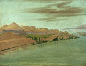 Beautiful Clay Bluffs, 1900 Miles Above St. Louis — George Catlin