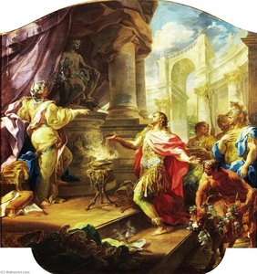 Life of Aeneas Aeneas Offers a Sacrifice to Apollo