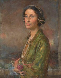 Portrait Of The Artist's Wife, Audrey — Henry John Lintott