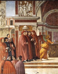Angel Appearing To Zacharias (detail) — Domenico Ghirlandaio
