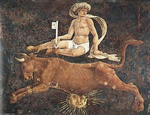 Schifanoia - April And May - Triumph Of Venus (detail)2 — Francesco Del Cossa
