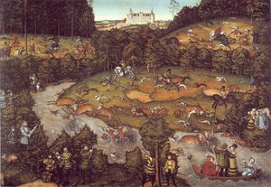 The Deer Hunting — Lucas Cranach The Elder