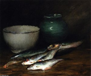 A Small Pile Of Fish — William Merritt Chase