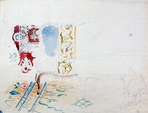 Study Of Carpets And Fabrics — Balthus