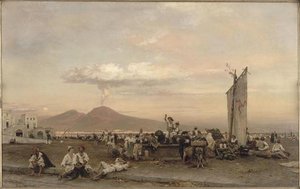 Le Mole De Naples — Oswald Achenbach