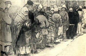In The Queue For Bread. First World War. — Ivan Vladimirov