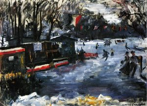 Ice Skating Rink In The Tiergarten, Berlin — Lovis Corinth