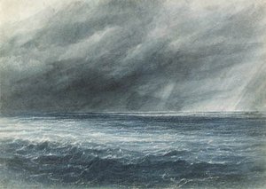 The Indian Ocean - A Squall; And A Waterspout — Andrew Nicholl