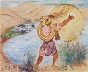Fisherman With A Large Net, (1942) — Reuven Rubin