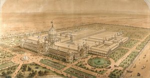 The Exhibition Building Melbourne 1880, From The South East Showing The Main Hall — Joseph Reed (architect), Victorian Realism