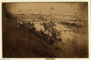View Of Rouen From Bon Secours