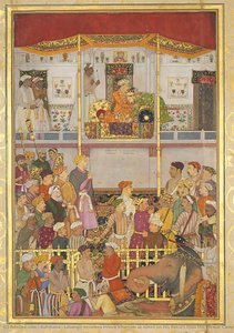 Jahangir Receives Prince Khurram At Ajmer On His Return From The Mewar Campaign: Page From The Windsor Padshahnama — Balchand