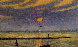 Heyst No. 19: Clear Night, Moon — Georges Lemmen