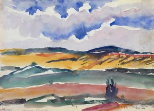 Scene From The Train Window — Martiros Sarian