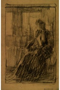 Anna Weir By The Windows — Julian Alden Weir, Impressionism