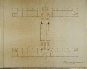 A.d.w. Main Building Ground Floor 1rst Working Design V.2 (academy Of Sciences, Floor Plan) — Franz Ehrlich, Bauhaus