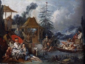 La Pêche Chinoise — François Boucher