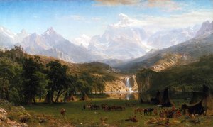 The Rocky Mountains, Lander's Peak — Albert Bierstadt, Hudson River School