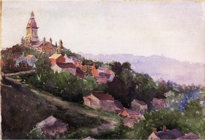 Houses In France — Theodore Robinson