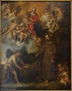 Blessed Andrea da Spello brings Water from a Rock