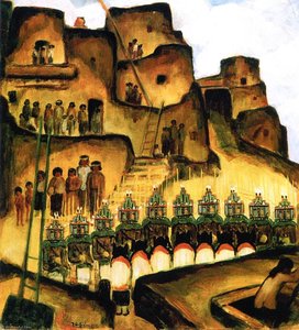 Katchina Dance At Walpi (also Known As Hopi Naman Katcina Dance At Walpi) — Frank Applegate