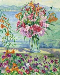 Lauriers-roses Et Pétunias — Henri Gaudier-brzeska