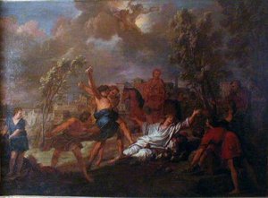 La Lapidation De Saint Etienne — Nicolas Bertin