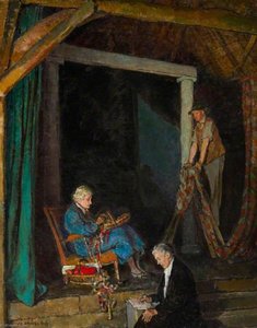 Interior of the Barn Theatre, Smallhythe Place Edith Ailsa Craig (1869–1947), Charles Staite and Irene Cooper Willis