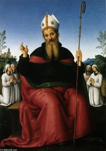 St. Augustine And Four States Of A Fraternity — Vannucci Pietro (le Perugin)
