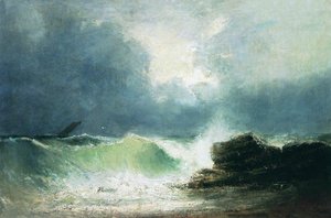 Sea Coast. Wave — Ivan Konstantinovich Aivazovsky, Romanticism