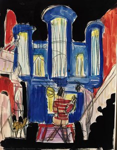 The Organ Player From Spina — Ernst Ludwig Kirchner, German Expressionism